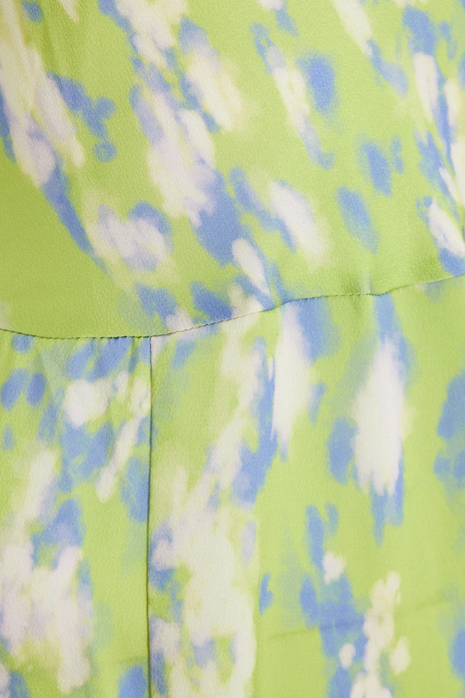 Lime Satin Marble Print Maxi Dress 6 Lime Satin Marble Print Maxi Dress - Image 6