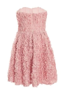 Pink Chiffon Floral Mini Dress -Glamourista 00100036452 ZB