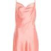 Pink Satin Slip Mini Dress