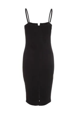 Black Bow Bodycon Midi Dress 10 Black Bow Bodycon Midi Dress -Glamourista 00100036503 ZB