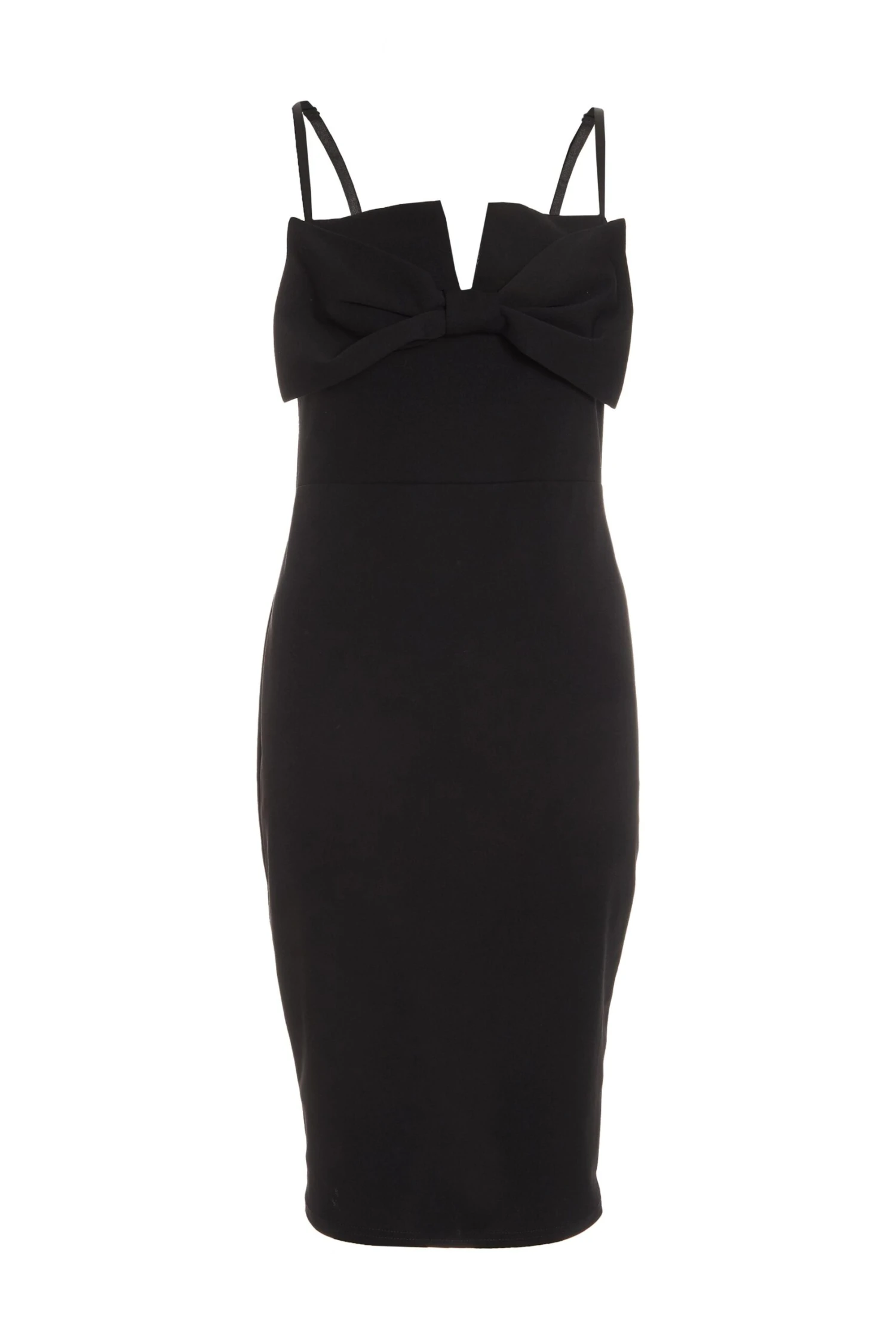 Black Bow Bodycon Midi Dress 1 Black Bow Bodycon Midi Dress