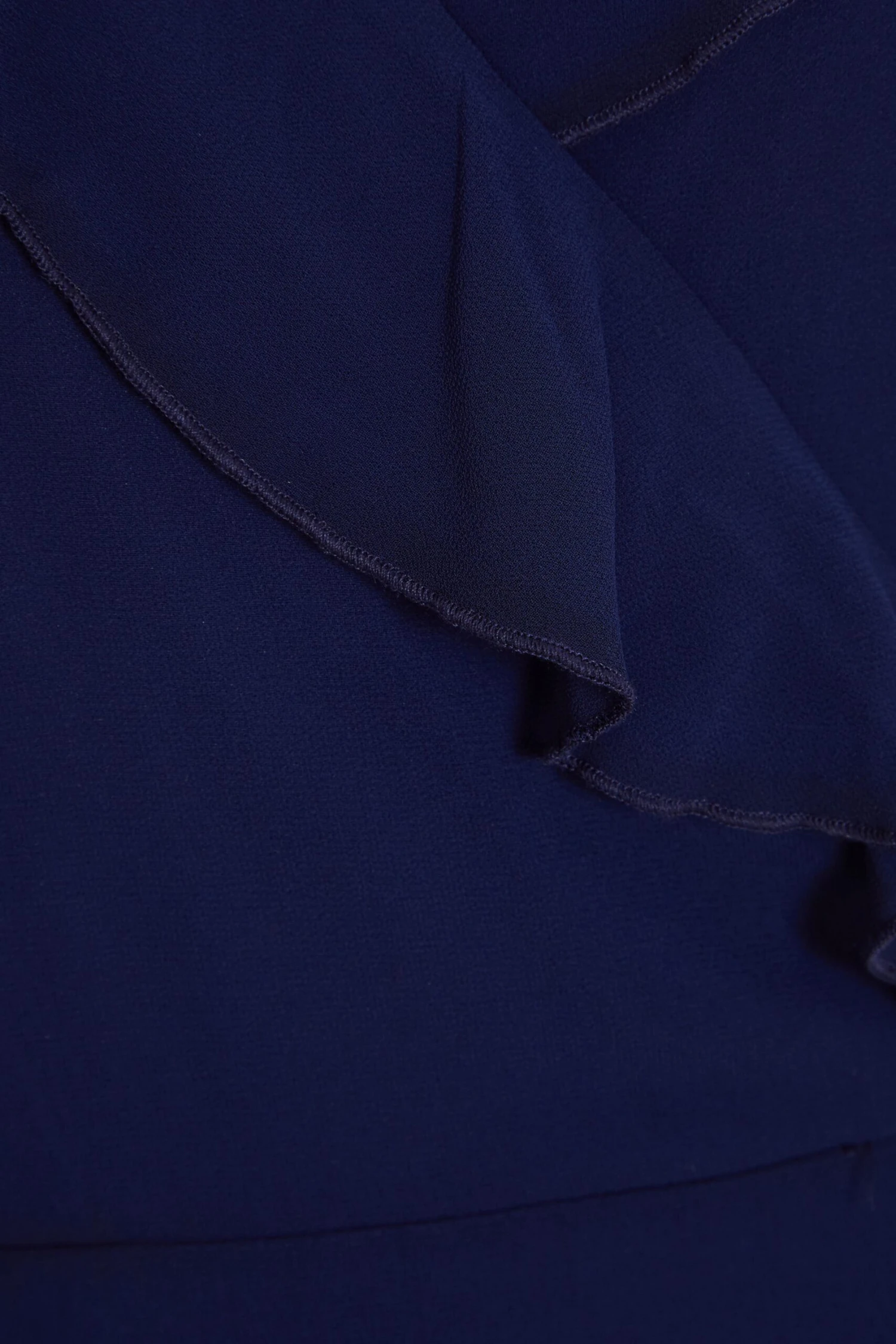 Petite Navy Chiffon Frill Maxi Dress 6 Petite Navy Chiffon Frill Maxi Dress - Image 6