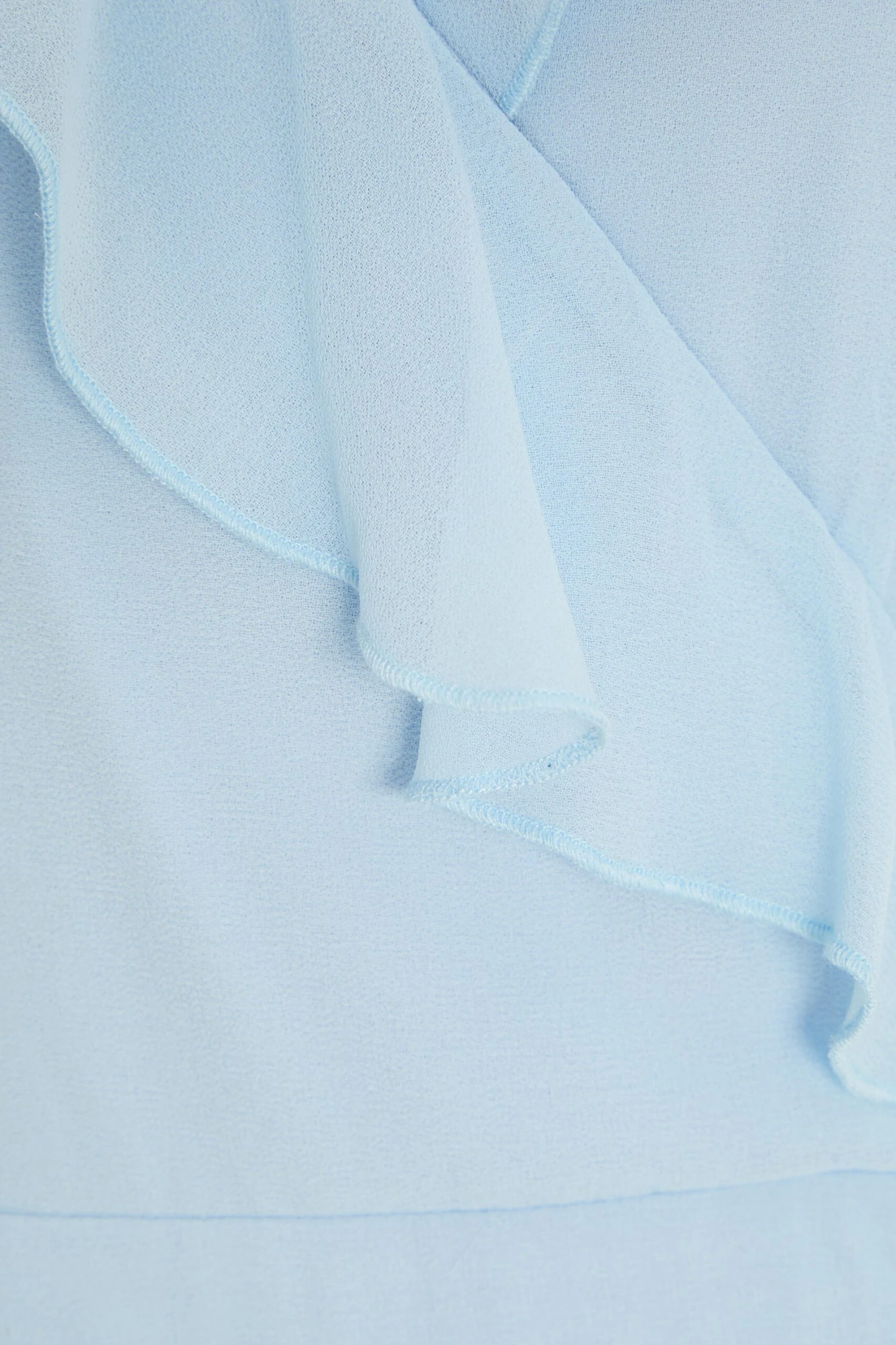 Petite Light Blue Chiffon Frill Maxi Dress 6 Petite Light Blue Chiffon Frill Maxi Dress - Image 6