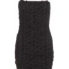 Black Polka Dot Bodycon Mini Dress