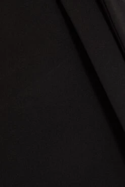 Black Angel Sleeve Wrap Midi Dress -Glamourista 00100036619 ZS