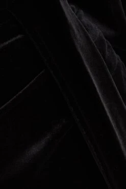 Black Velvet Wrap Maxi Dress 11 Black Velvet Wrap Maxi Dress -Glamourista 00100036630 ZS