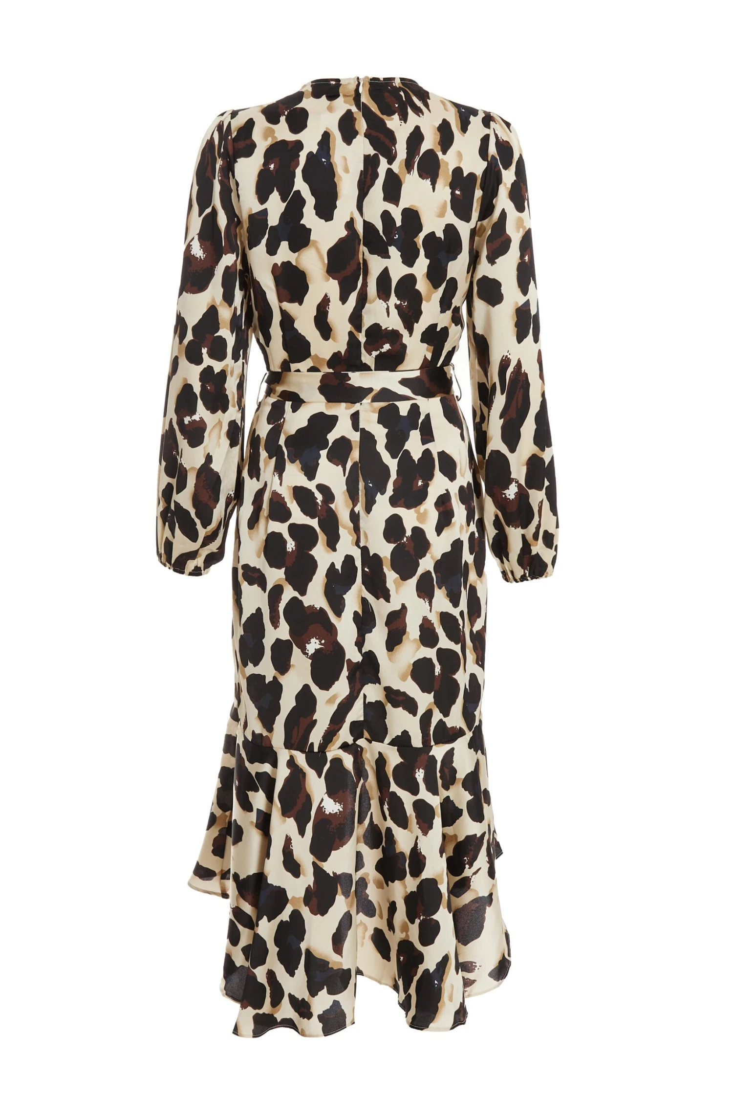 Stone Animal Print Satin Midi Dress 5 Stone Animal Print Satin Midi Dress - Image 5