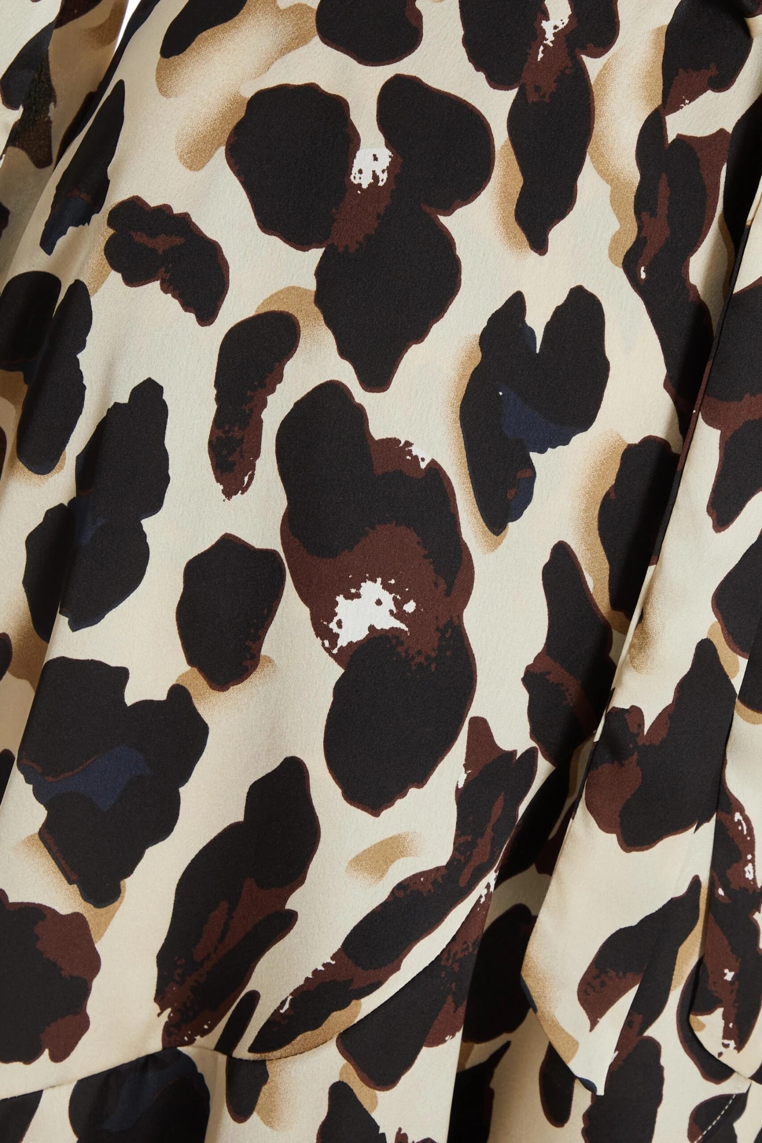 Stone Animal Print Satin Midi Dress 6 Stone Animal Print Satin Midi Dress - Image 6