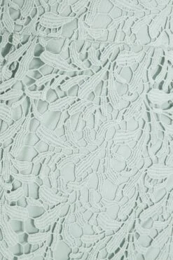 Sage Lace Fishtail Midi Dress 11 Sage Lace Fishtail Midi Dress -Glamourista 00100036728 ZS