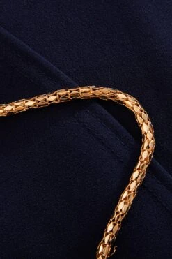 Curve Navy Halter Neck Midi Dress -Glamourista 00100036851 ZS