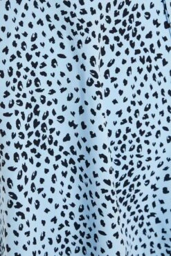 Blue Animal Print Skater Dress 11 Blue Animal Print Skater Dress -Glamourista 00100036863 ZS