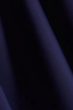 Curve Navy One Shoulder Midi Skater Dress -Glamourista 00100036949 ZS