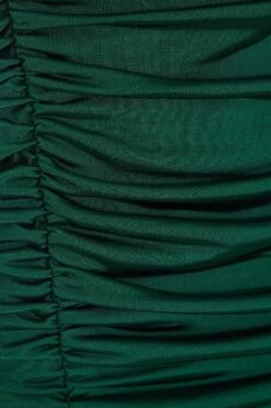 Green Bandeau Ruched Mini Dress 11 Green Bandeau Ruched Mini Dress -Glamourista 00100036983 ZS