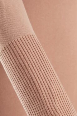 Stone Knitted Puff Sleeve Dress -Glamourista 00100036995 ZS