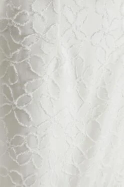 White Jacquard Knot Midi Dress 11 White Jacquard Knot Midi Dress -Glamourista 00100037027 ZS