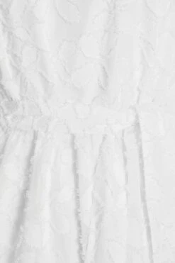 White Jacquard Halter Neck Mini Dress -Glamourista 00100037028 ZS