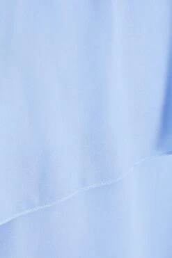 Blue Chiffon Frill Midiaxi Dress 11 Blue Chiffon Frill Midiaxi Dress -Glamourista 00100037042 ZS