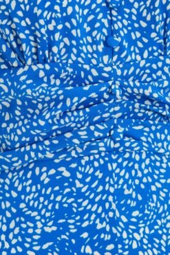 Blue Smudge Animal Print Midi Dress 11 Blue Smudge Animal Print Midi Dress -Glamourista 00100037103 ZS