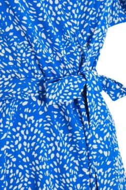 Blue Smudge Animal Print Mini Dress -Glamourista 00100037104 ZS