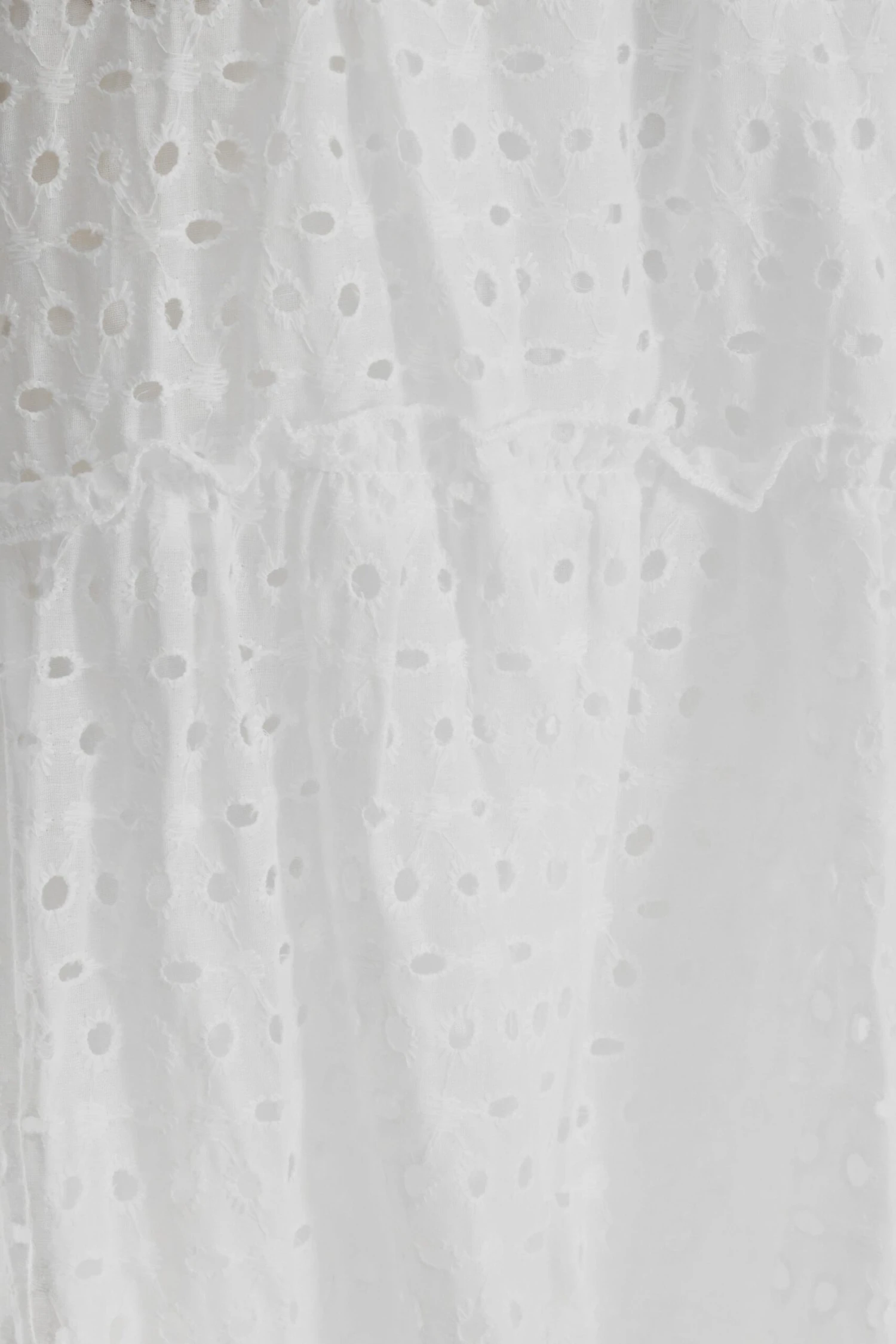 White Broderie Bardot Mini Dress 6 White Broderie Bardot Mini Dress - Image 6