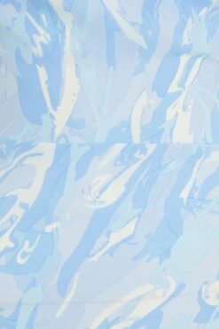 Light Blue Brush Stroke Tie Back Split Midi Dress -Glamourista 00100037202 ZS