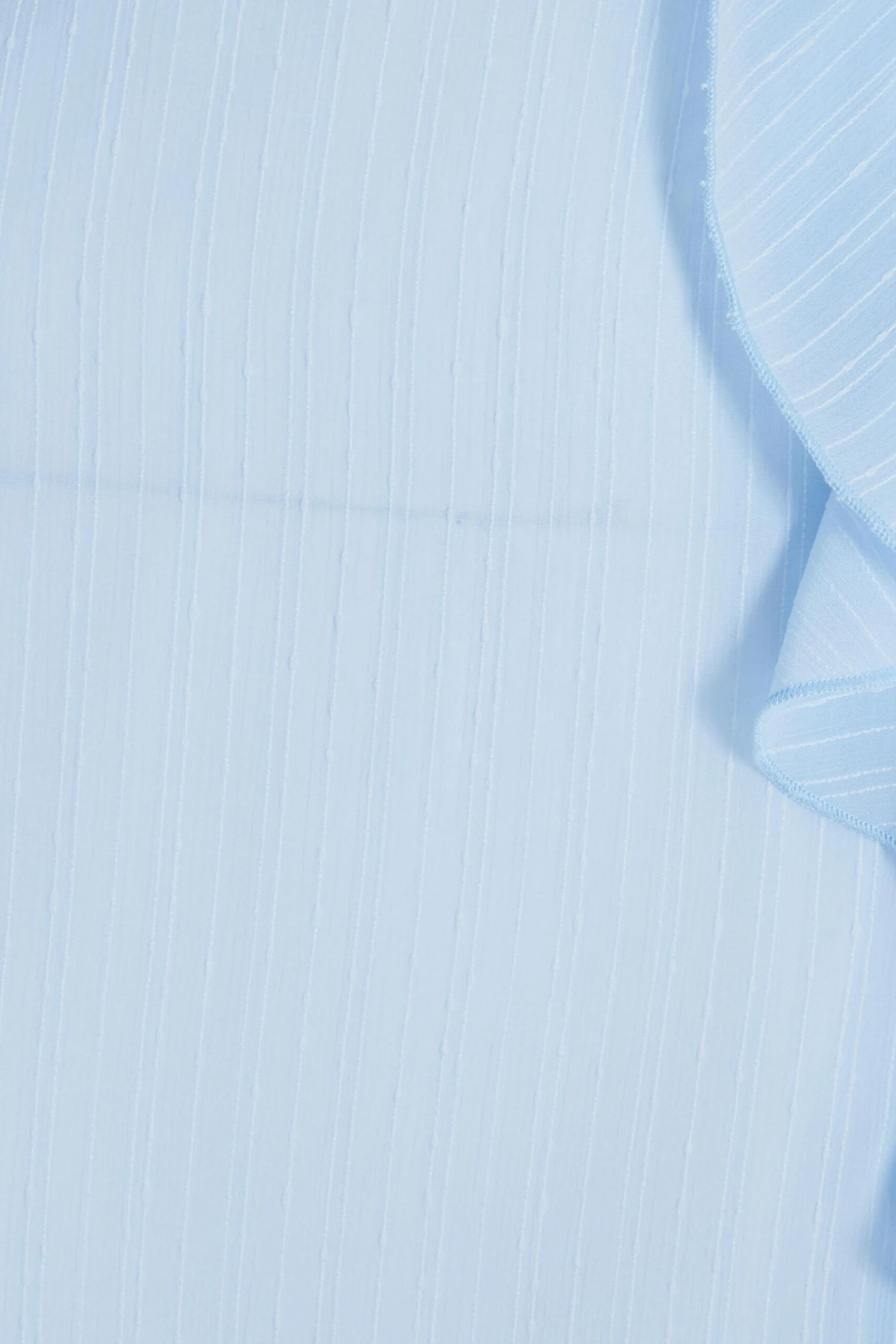 Light Blue Textured Frill Midi Dress 6 Light Blue Textured Frill Midi Dress - Image 6