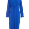 Royal Blue Shirt Midi Dress