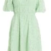 Sage Green Jacquard Bardot Mini Dress