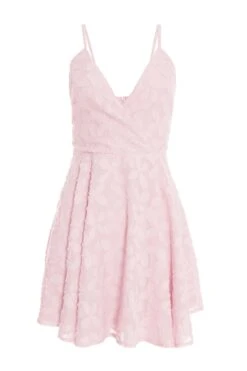 Pink Floral Skater Dress