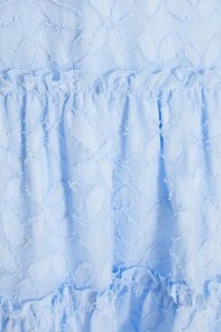 Blue Chiffon Floral Smock Mini Dress -Glamourista 00100037384 ZS