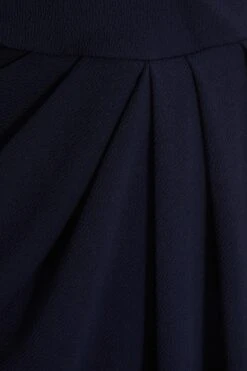 Curve Navy Wrap Midi Dress -Glamourista 00100037412 ZS