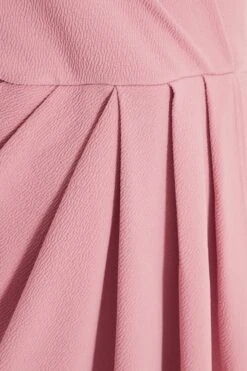 Curve Light Pink Wrap Midi Dress -Glamourista 00100037413 ZS