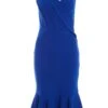 Petite Royal Blue Chain Strap Midi Dress