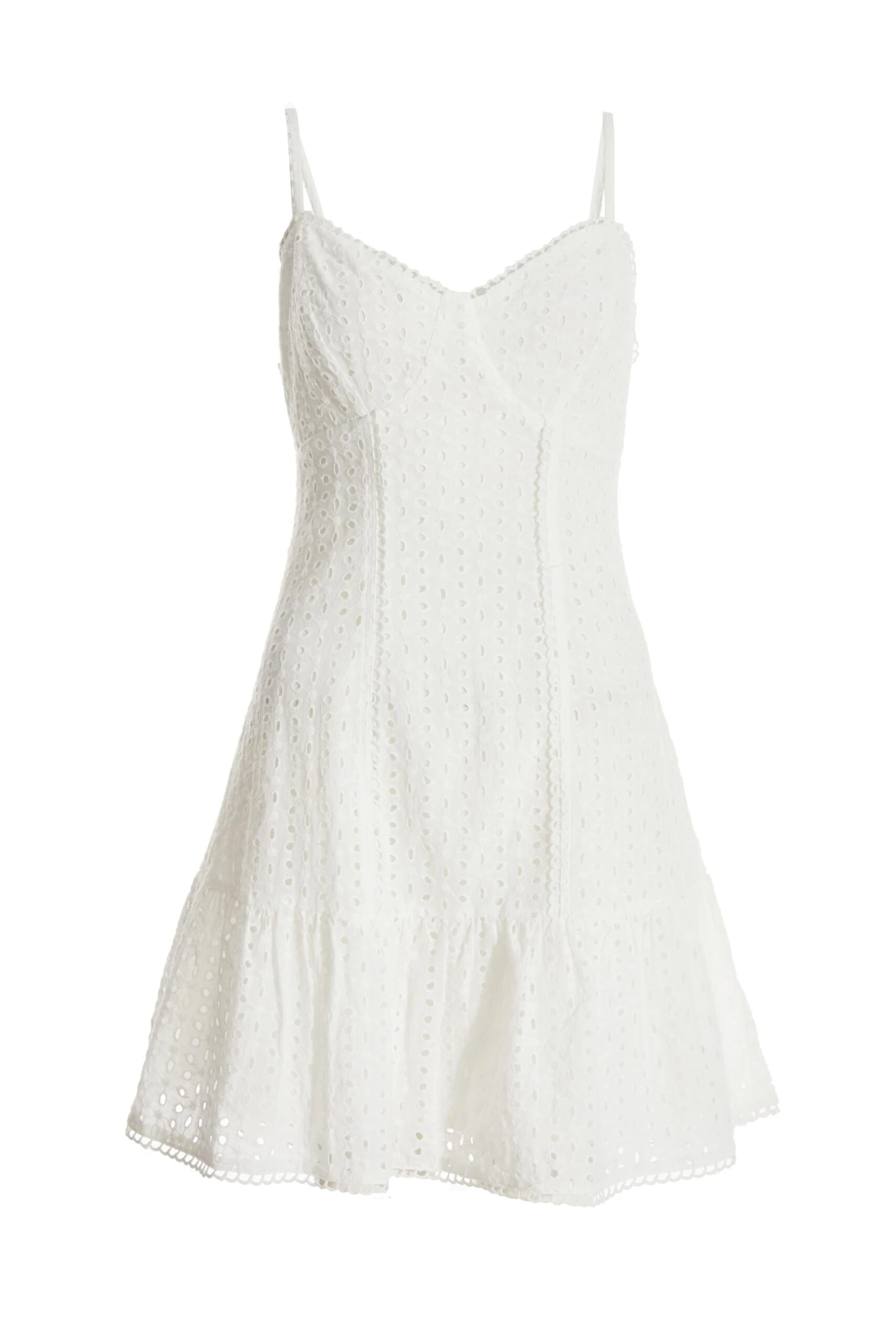 Cream Embroidered Tie Back Mini Dress 1 Cream Embroidered Tie Back Mini Dress