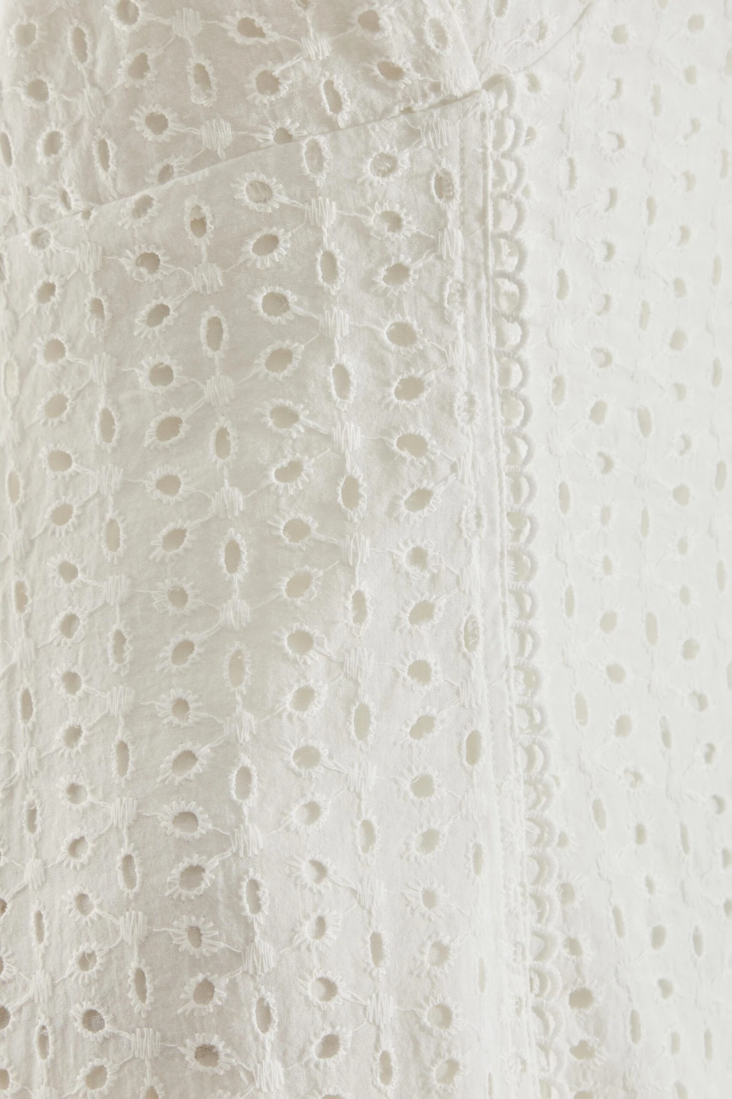 Cream Embroidered Tie Back Mini Dress 6 Cream Embroidered Tie Back Mini Dress - Image 6