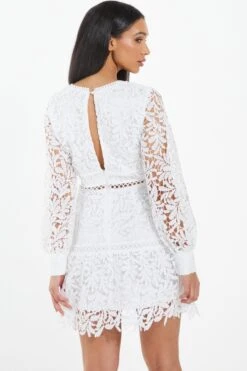 White Lace Skater Dress -Glamourista 00100037466 XB