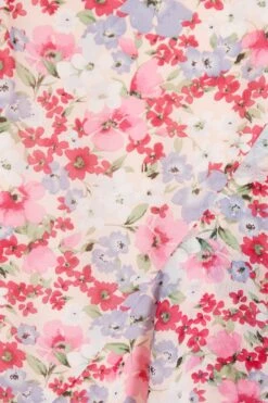 Multicoloured Chiffon Floral Tiered Maxi Dress -Glamourista 00100037472 ZS