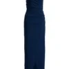 Navy Diamante Wrap Maxi Dress