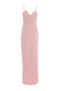 Pink Diamante Wrap Maxi Dress -Glamourista 00100037575 ZB