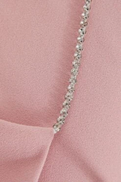 Pink Diamante Wrap Maxi Dress -Glamourista 00100037575 ZS