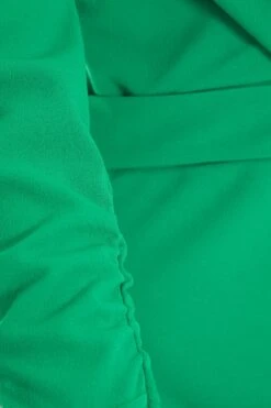 Jade Green Wrap Tie Midi Dress -Glamourista 00100037621 ZS