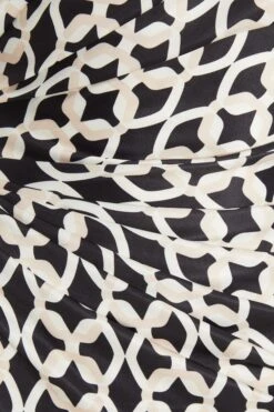 Stone Geometric Ruched Midi Dress -Glamourista 00100037713 ZS