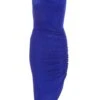 Petite Royal Blue Diamante Ruched Midi Dress