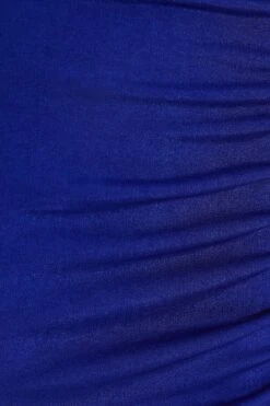 Petite Royal Blue Diamante Ruched Midi Dress -Glamourista 00100037742 ZS