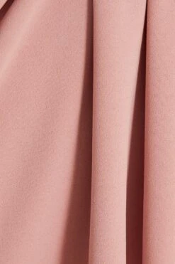 Petite Pink Ruched Wrap Midi Dress -Glamourista 00100037744 ZS