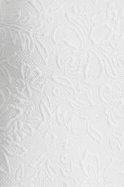 White Jacquard Print Dip Hem Midi Dress -Glamourista 00100037818 ZS