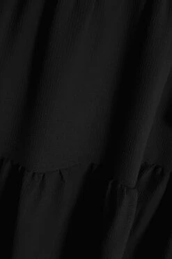 Black Tiered Dip Hem Midi Dress -Glamourista 00100037866 ZS