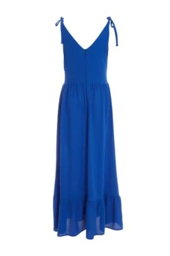 Royal Blue Tie Midaxi Dress -Glamourista 00100037875 ZB