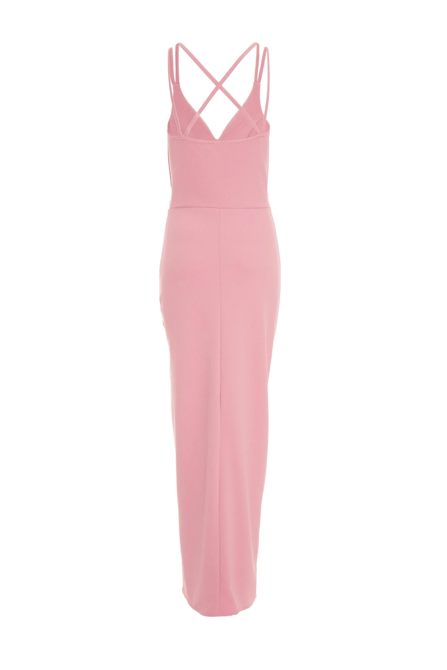 Pink Ruched Maxi Dress 5 Pink Ruched Maxi Dress - Image 5
