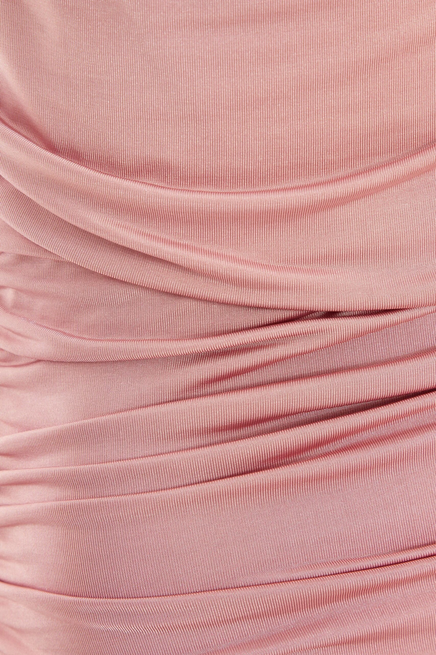 Pink Ruched Bodycon Midi Dress 6 Pink Ruched Bodycon Midi Dress - Image 6